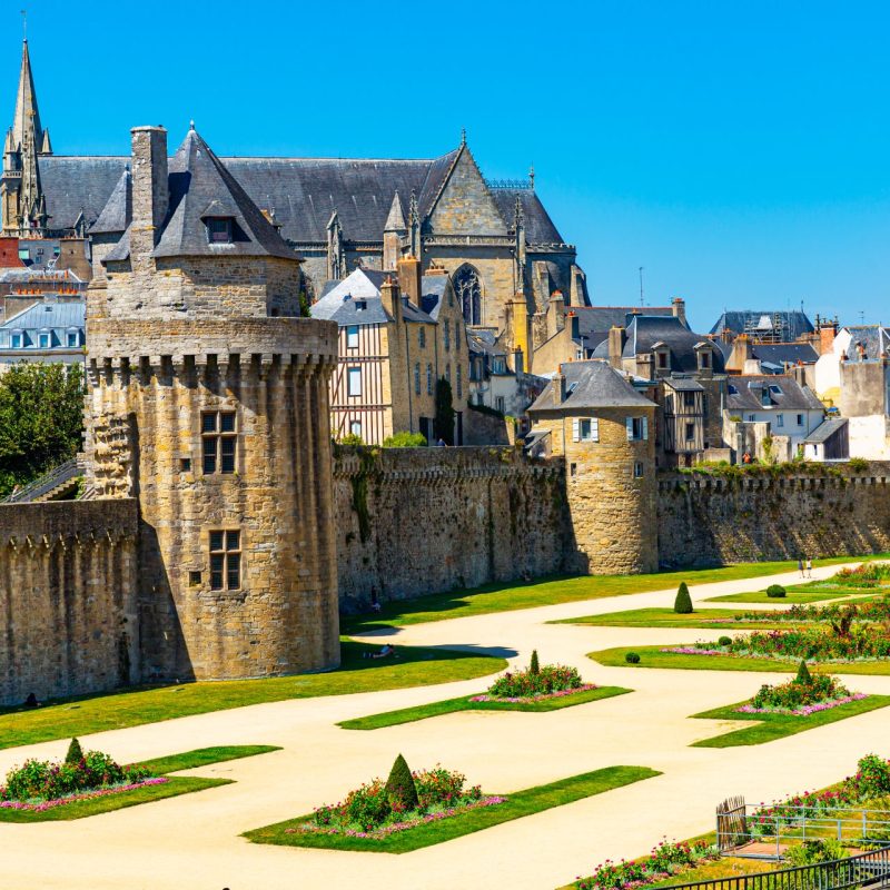 Medieval,Houses,By,The,Old,Wall,In,Vannes.,Brittany.,France